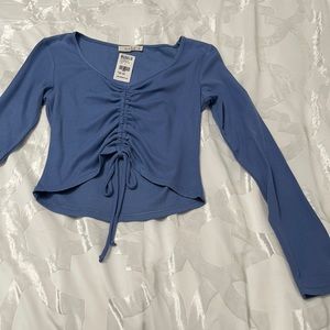 Illa Illa Ribbed Scrunched Top